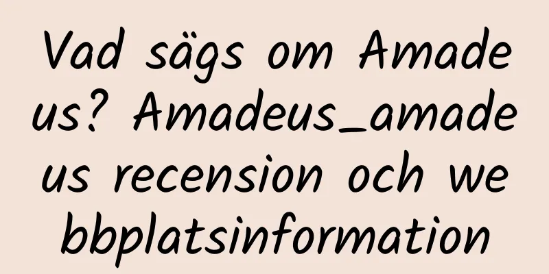 Vad sägs om Amadeus? Amadeus_amadeus recension och webbplatsinformation