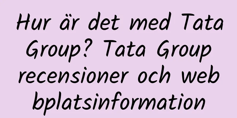 Hur är det med Tata Group? Tata Group recensioner och webbplatsinformation
