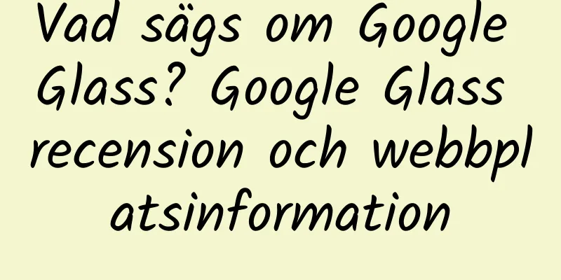 Vad sägs om Google Glass? Google Glass recension och webbplatsinformation