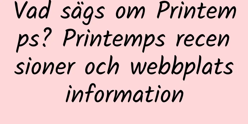 Vad sägs om Printemps? Printemps recensioner och webbplatsinformation