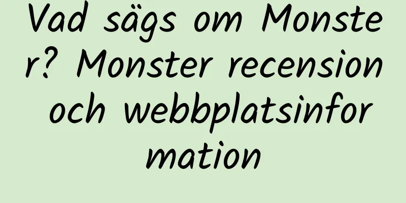 Vad sägs om Monster? Monster recension och webbplatsinformation