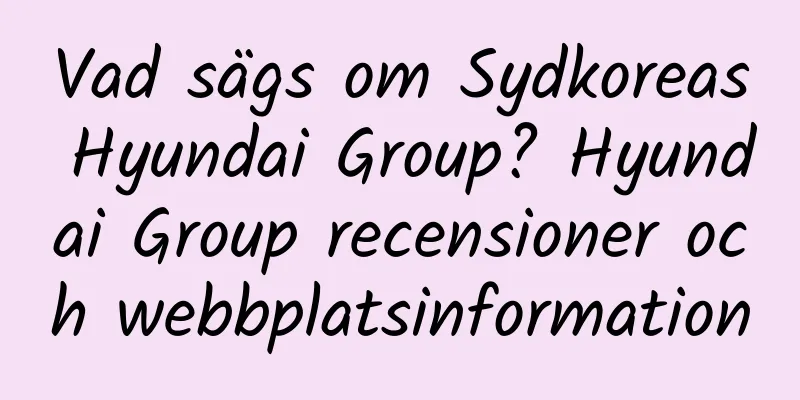 Vad sägs om Sydkoreas Hyundai Group? Hyundai Group recensioner och webbplatsinformation