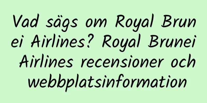 Vad sägs om Royal Brunei Airlines? Royal Brunei Airlines recensioner och webbplatsinformation