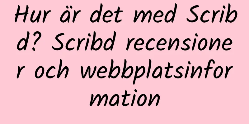 Hur är det med Scribd? Scribd recensioner och webbplatsinformation