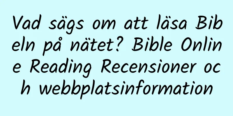 Vad sägs om att läsa Bibeln på nätet? Bible Online Reading Recensioner och webbplatsinformation