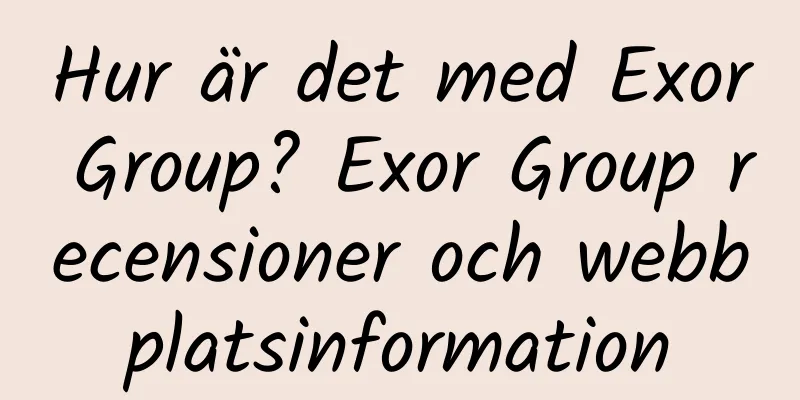 Hur är det med Exor Group? Exor Group recensioner och webbplatsinformation