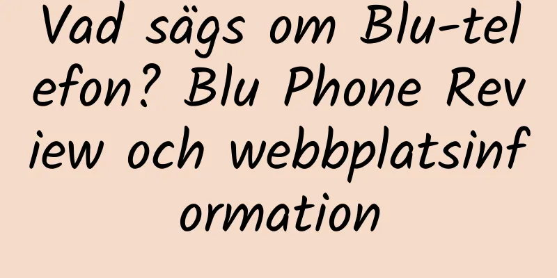 Vad sägs om Blu-telefon? Blu Phone Review och webbplatsinformation