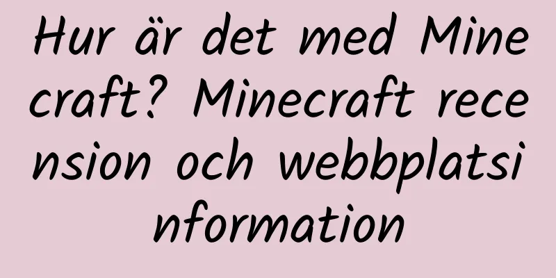 Hur är det med Minecraft? Minecraft recension och webbplatsinformation