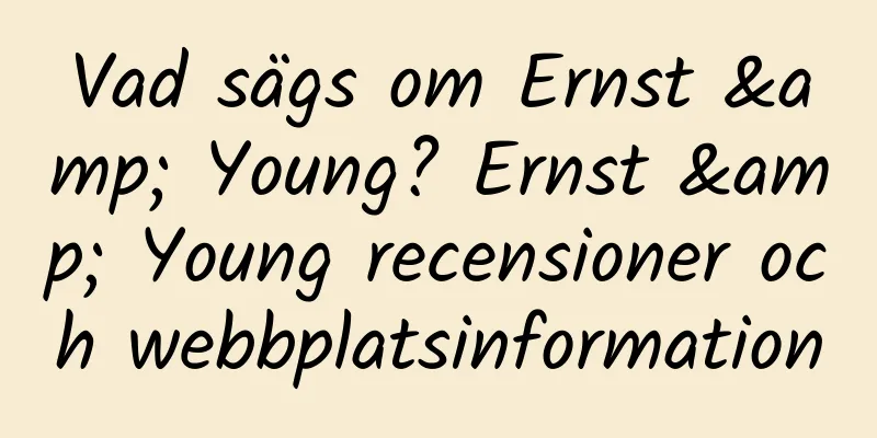 Vad sägs om Ernst & Young? Ernst & Young recensioner och webbplatsinformation