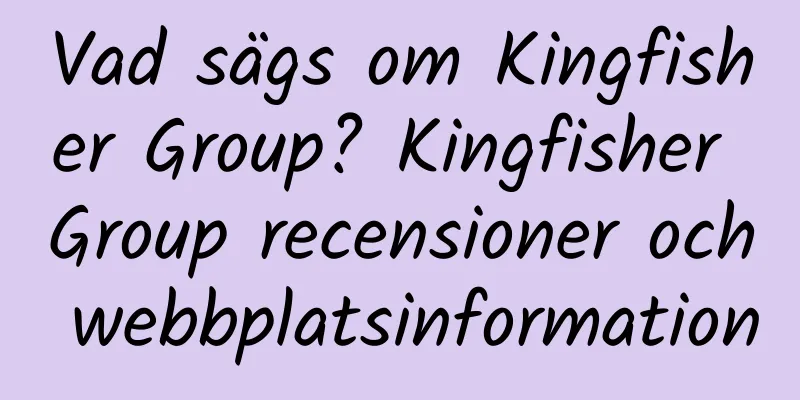 Vad sägs om Kingfisher Group? Kingfisher Group recensioner och webbplatsinformation