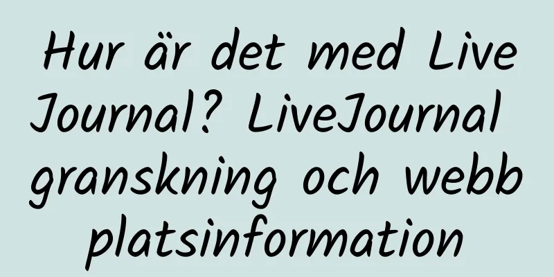 Hur är det med LiveJournal? LiveJournal granskning och webbplatsinformation