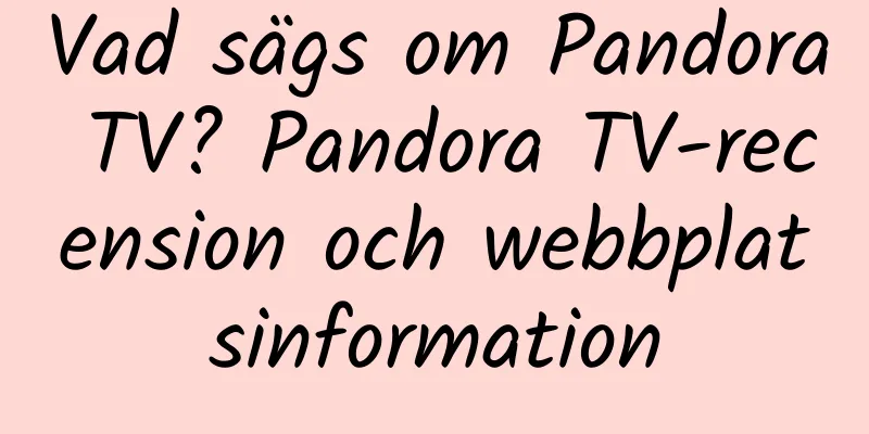 Vad sägs om Pandora TV? Pandora TV-recension och webbplatsinformation