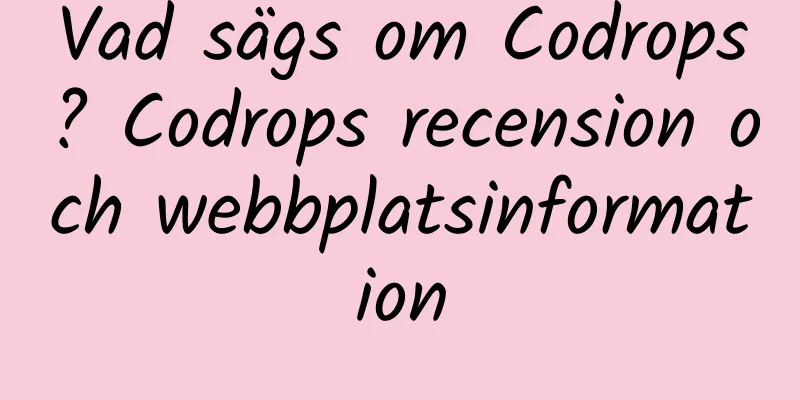Vad sägs om Codrops? Codrops recension och webbplatsinformation