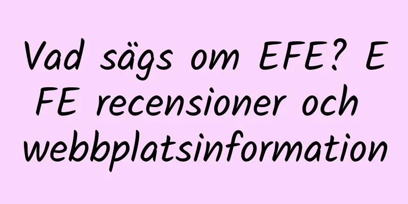 Vad sägs om EFE? EFE recensioner och webbplatsinformation