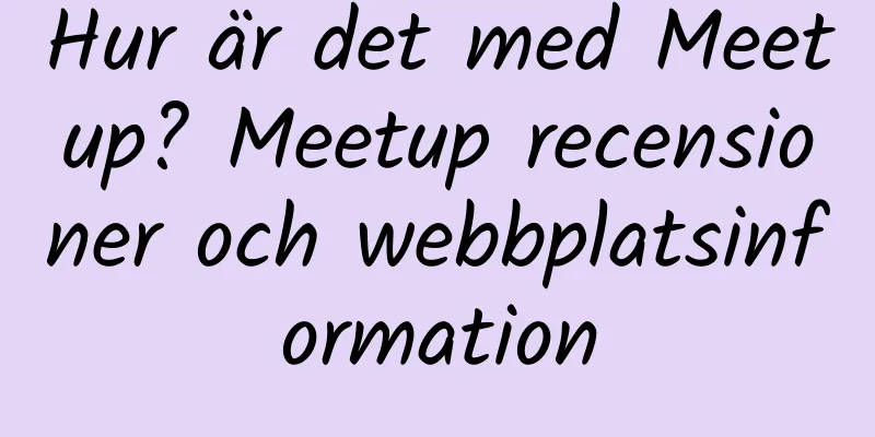 Hur är det med Meetup? Meetup recensioner och webbplatsinformation
