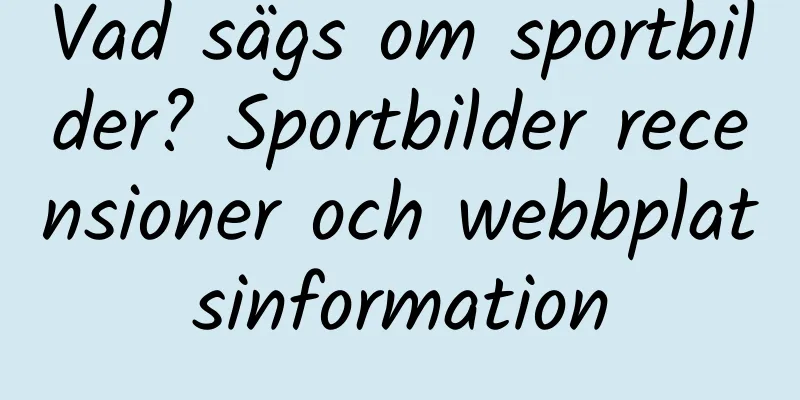 Vad sägs om sportbilder? Sportbilder recensioner och webbplatsinformation