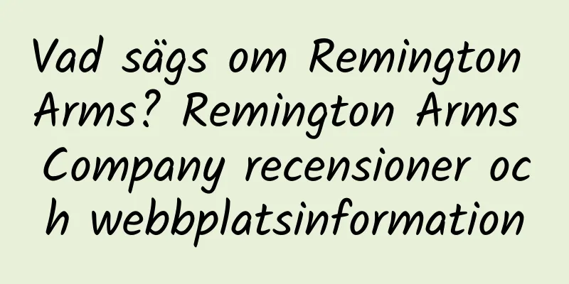 Vad sägs om Remington Arms? Remington Arms Company recensioner och webbplatsinformation