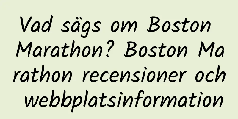 Vad sägs om Boston Marathon? Boston Marathon recensioner och webbplatsinformation