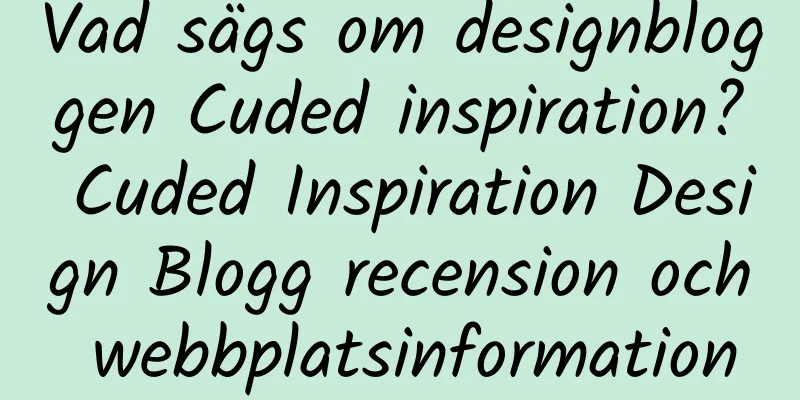 Vad sägs om designbloggen Cuded inspiration? Cuded Inspiration Design Blogg recension och webbplatsinformation