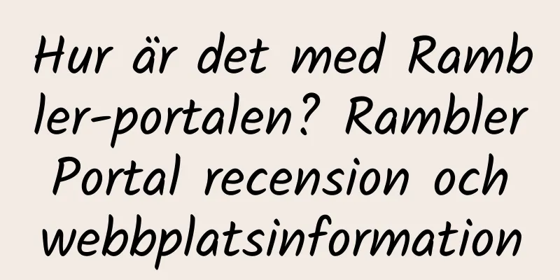Hur är det med Rambler-portalen? Rambler Portal recension och webbplatsinformation