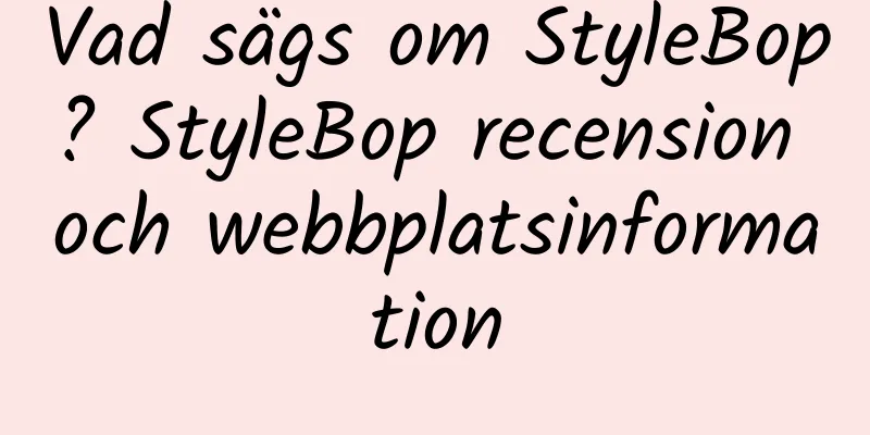 Vad sägs om StyleBop? StyleBop recension och webbplatsinformation