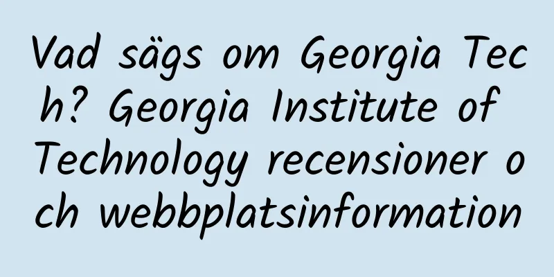 Vad sägs om Georgia Tech? Georgia Institute of Technology recensioner och webbplatsinformation