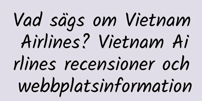 Vad sägs om Vietnam Airlines? Vietnam Airlines recensioner och webbplatsinformation