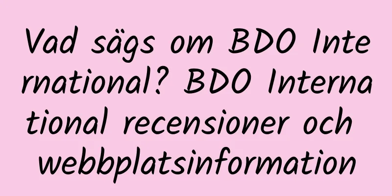 Vad sägs om BDO International? BDO International recensioner och webbplatsinformation