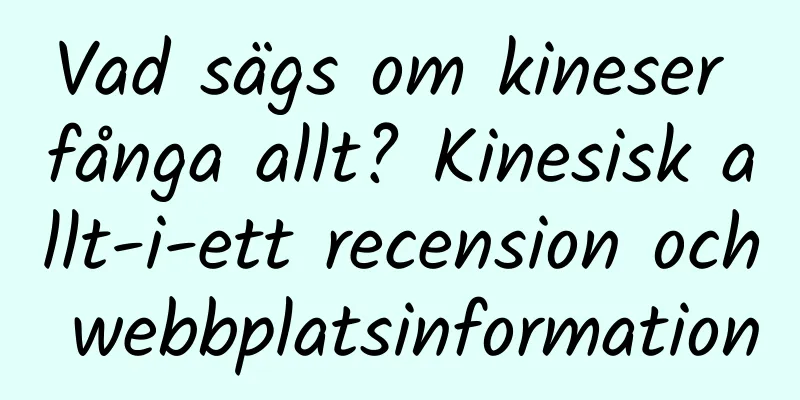 Vad sägs om kineser fånga allt? Kinesisk allt-i-ett recension och webbplatsinformation