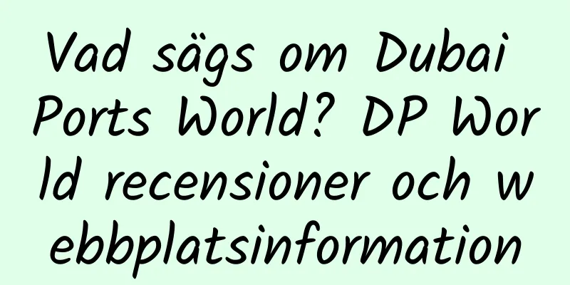 Vad sägs om Dubai Ports World? DP World recensioner och webbplatsinformation