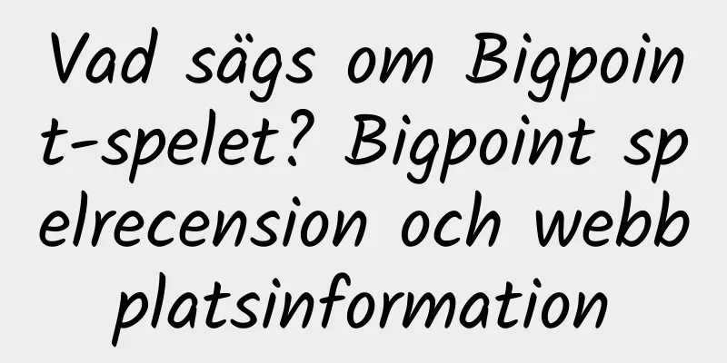 Vad sägs om Bigpoint-spelet? Bigpoint spelrecension och webbplatsinformation