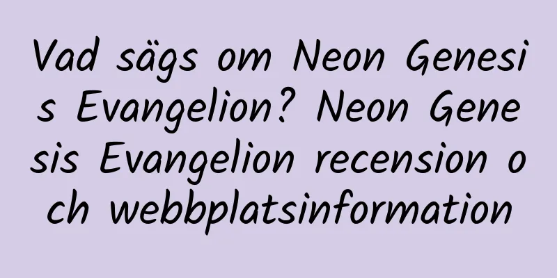 Vad sägs om Neon Genesis Evangelion? Neon Genesis Evangelion recension och webbplatsinformation
