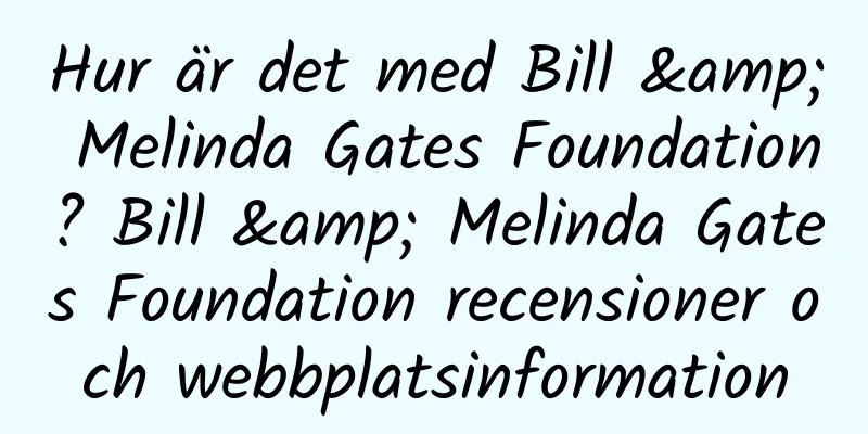 Hur är det med Bill & Melinda Gates Foundation? Bill & Melinda Gates Foundation recensioner och webbplatsinformation