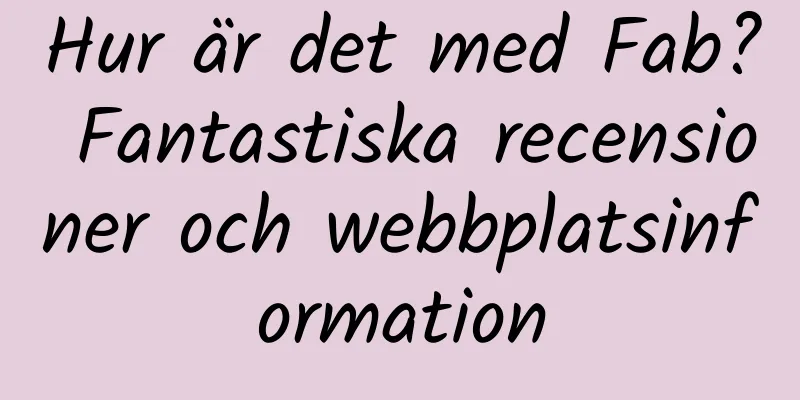 Hur är det med Fab? Fantastiska recensioner och webbplatsinformation