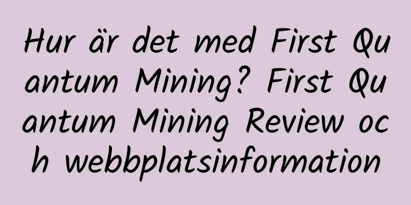 Hur är det med First Quantum Mining? First Quantum Mining Review och webbplatsinformation