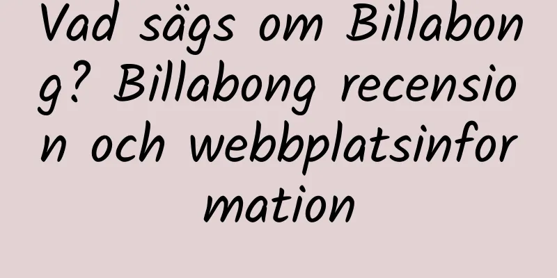 Vad sägs om Billabong? Billabong recension och webbplatsinformation