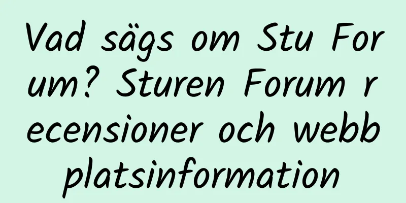 Vad sägs om Stu Forum? Sturen Forum recensioner och webbplatsinformation