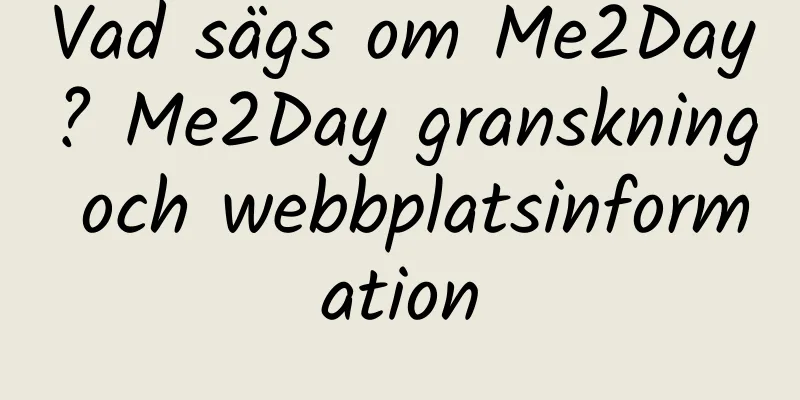 Vad sägs om Me2Day? Me2Day granskning och webbplatsinformation
