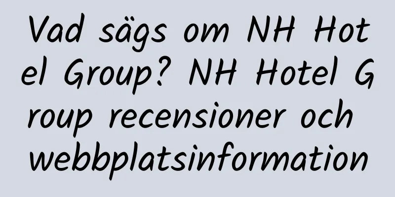 Vad sägs om NH Hotel Group? NH Hotel Group recensioner och webbplatsinformation