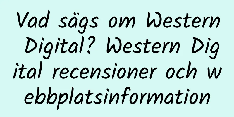Vad sägs om Western Digital? Western Digital recensioner och webbplatsinformation