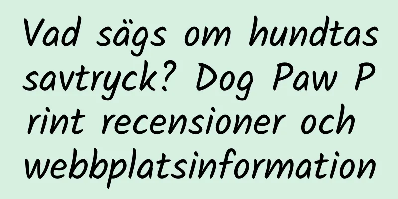 Vad sägs om hundtassavtryck? Dog Paw Print recensioner och webbplatsinformation