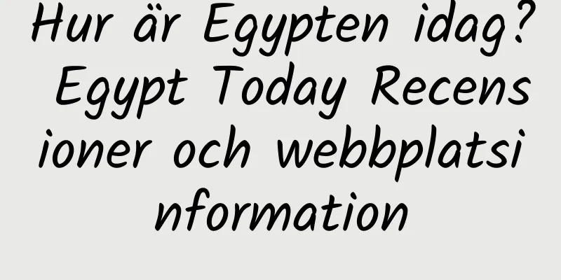 Hur är Egypten idag? Egypt Today Recensioner och webbplatsinformation