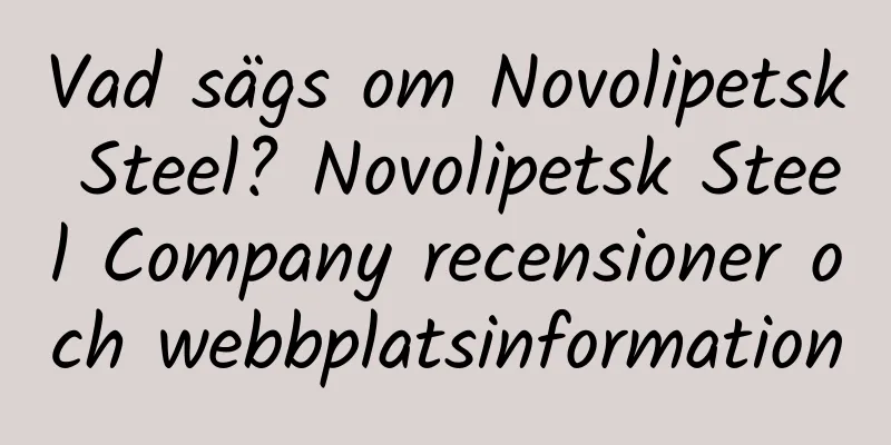Vad sägs om Novolipetsk Steel? Novolipetsk Steel Company recensioner och webbplatsinformation