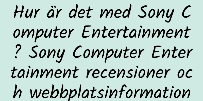 Hur är det med Sony Computer Entertainment? Sony Computer Entertainment recensioner och webbplatsinformation