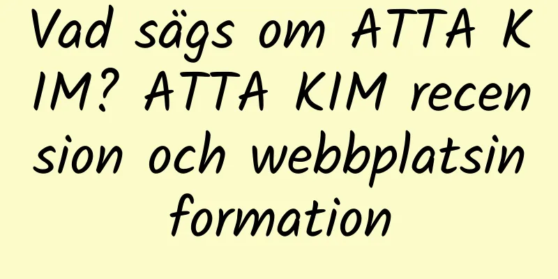 Vad sägs om ATTA KIM? ATTA KIM recension och webbplatsinformation