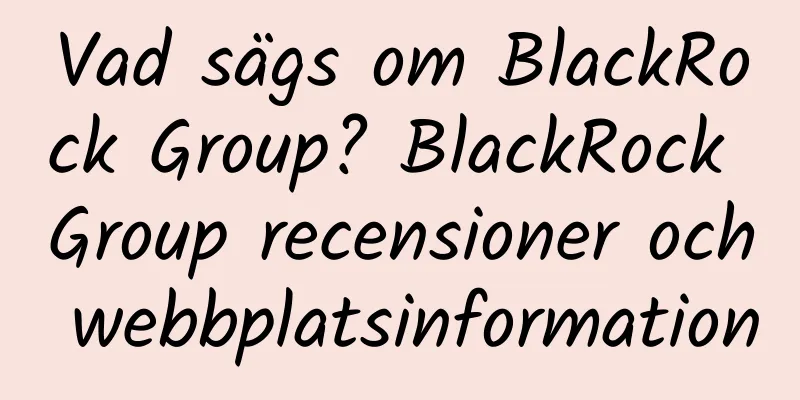 Vad sägs om BlackRock Group? BlackRock Group recensioner och webbplatsinformation