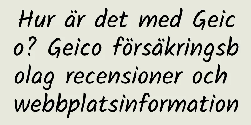 Hur är det med Geico? Geico försäkringsbolag recensioner och webbplatsinformation