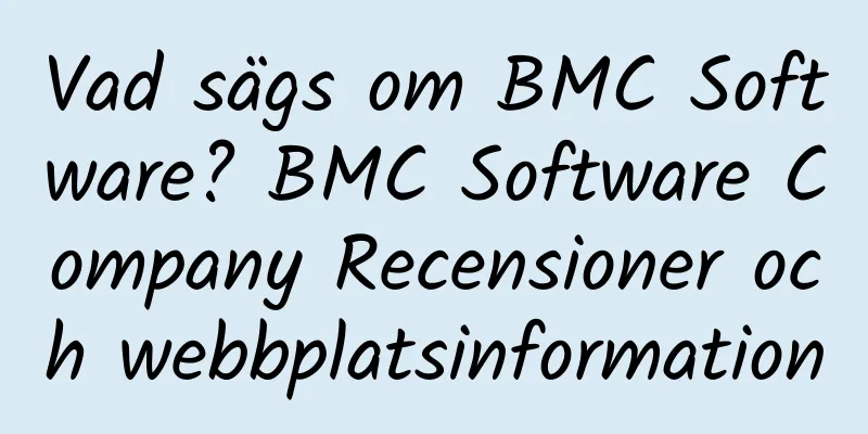 Vad sägs om BMC Software? BMC Software Company Recensioner och webbplatsinformation