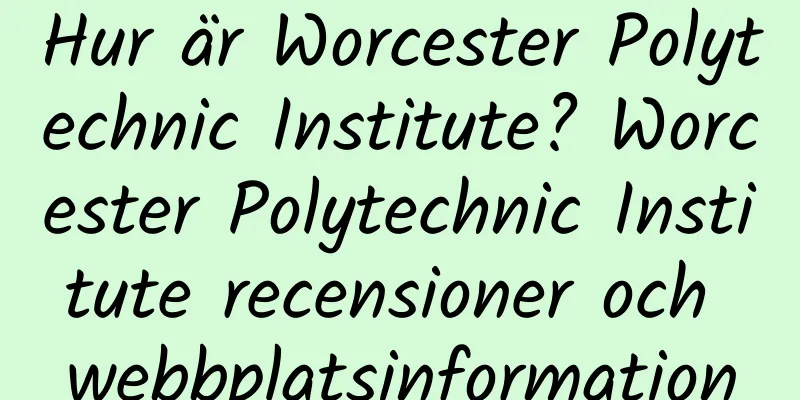 Hur är Worcester Polytechnic Institute? Worcester Polytechnic Institute recensioner och webbplatsinformation