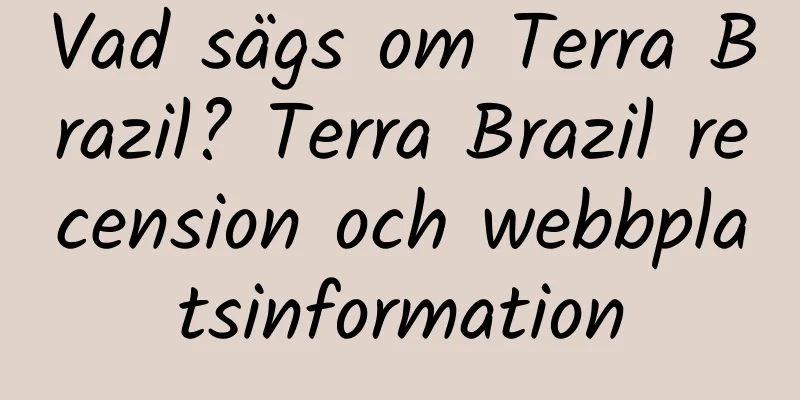 Vad sägs om Terra Brazil? Terra Brazil recension och webbplatsinformation